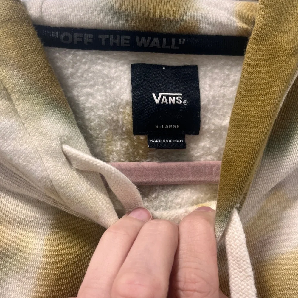 Vans Brown and Cream Tie-Dye Hoodie - Picture 7 of 7